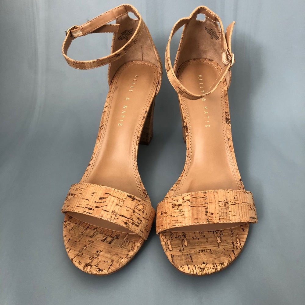 Kelly & Katie | Cork Heeled Sandal - Haliee Sandal